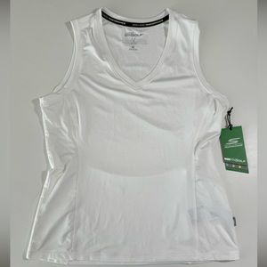 Skechers white striker top